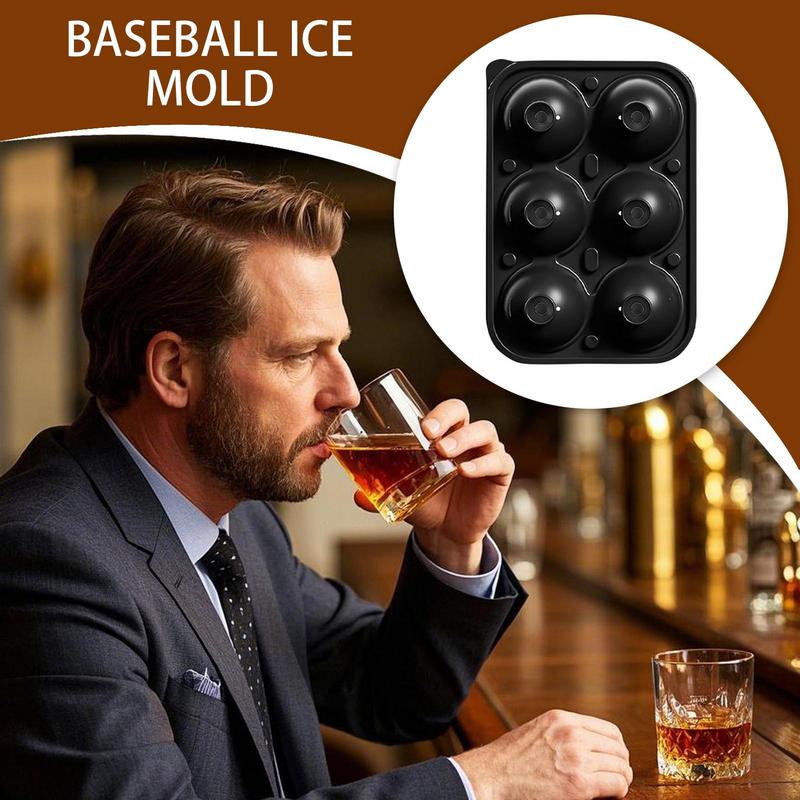 Isformbricka Silikonisförvaring För Frys Med Basebollformad Lättsläppt Isboll Tål Diskmaskin För Cocktails Bourbon