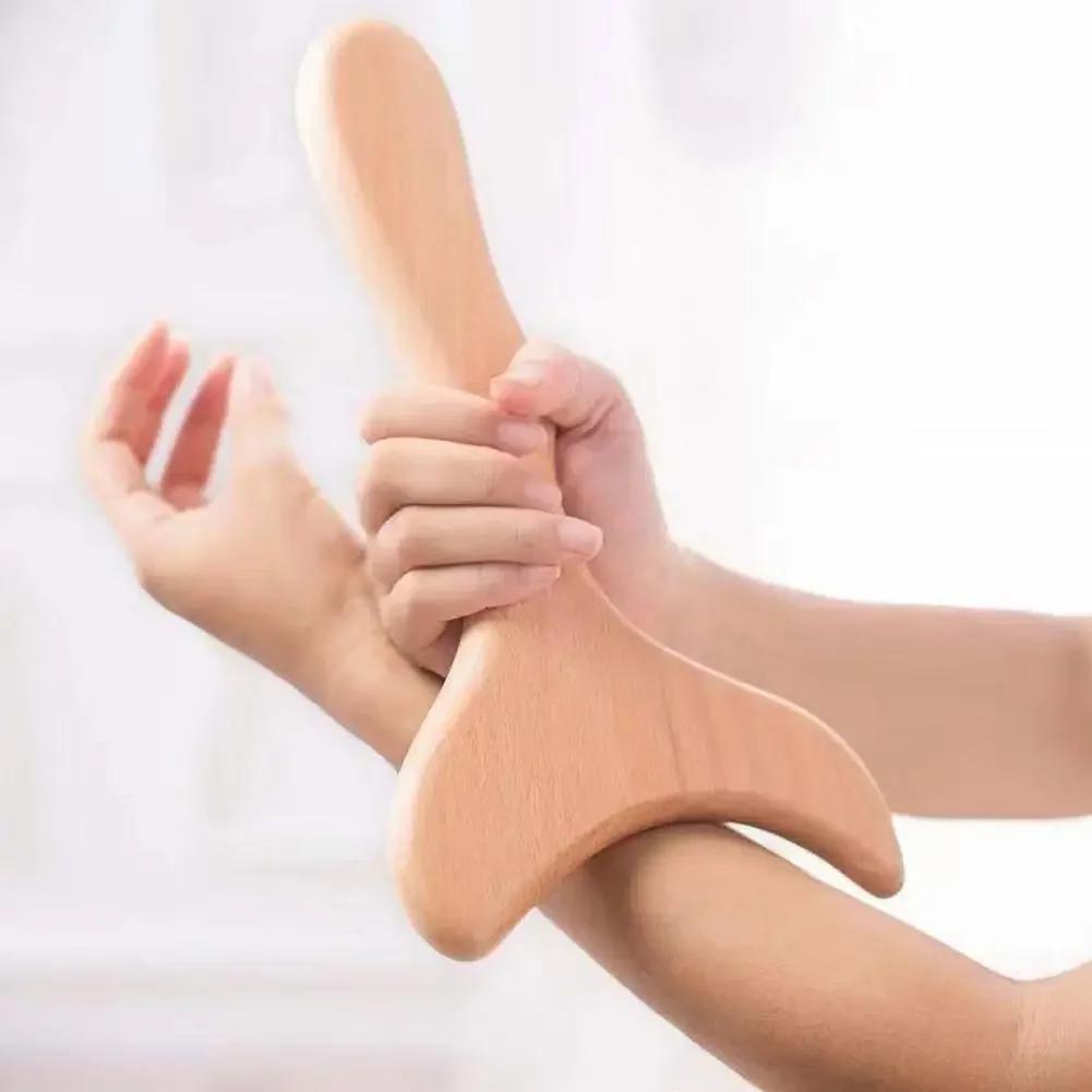 Holztherapie Massagegerät Holz Lymphdrainage Massager Körperformungswerkzeuge für Maderoterapy, Gua Sha, Muskelentspannung