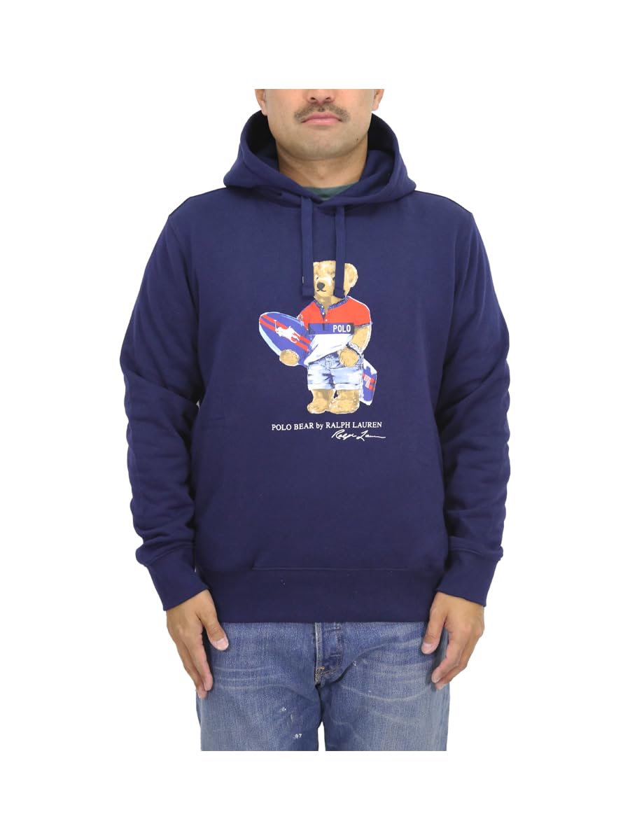 

POLO RALPH LAUREN Polo Bear Print Pullover Sweatshirt Size Navy Men s Hoodie, XL, (Product Code 01020071)