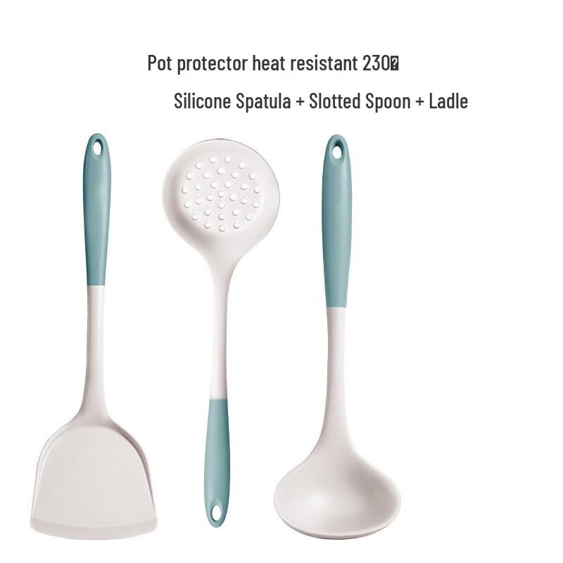 ZISIZ Silicone Kitchen Utensil Set for Non-stick Cookware