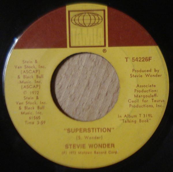 

7inch Record STEVIE WONDER - Superstition T54226F TAMLA 1972 US Soul/Funk Used