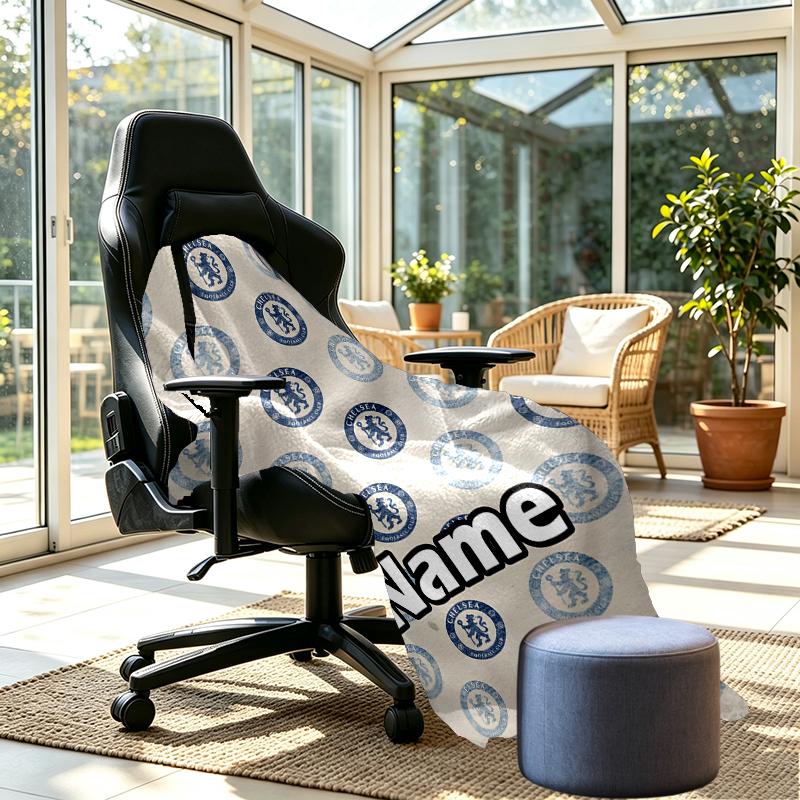 Custom Name Personalized football club F.C Print Blankets, Home Decor, Bedroom, Sofa, Camping, Couch, Gifts for Birthday Christmas