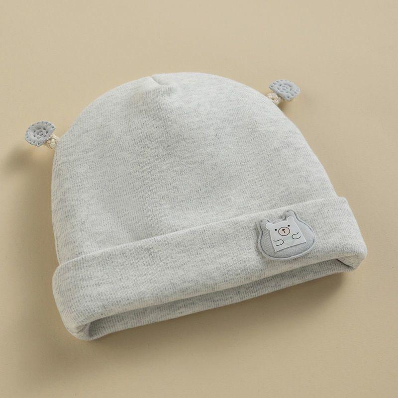 0-6Mouths Newborn Fetal Hat Cute Cartoon Baby Bear Beanies Spring Autumn Pure Cotton Pullover Cap Boys Girls Kids Warm Bonnet