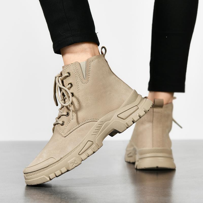 Hohe Wanderschuhe Frühling und Herbst Martin Boots Wandern Wanderschuhe Outdoor-Sneaker