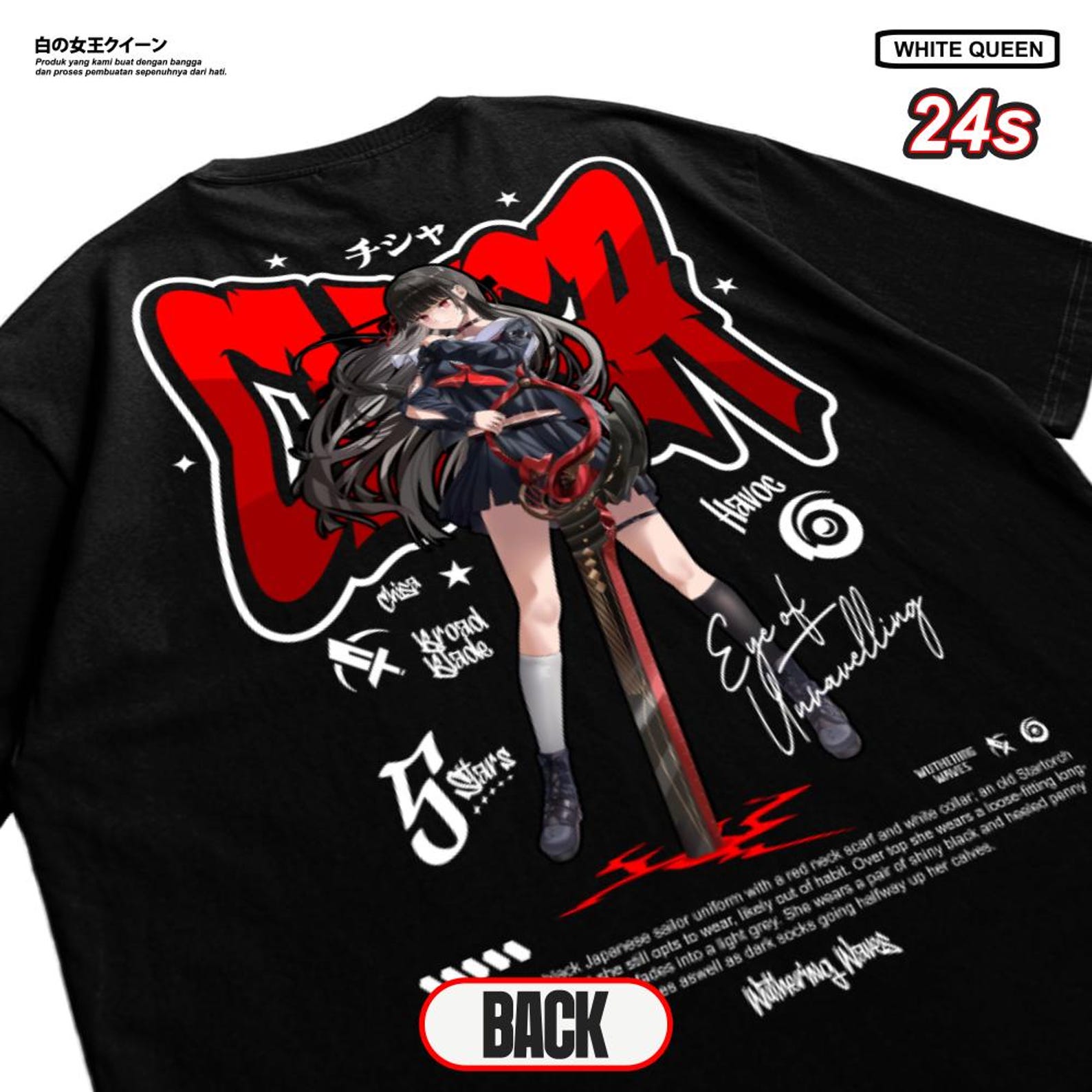 Chisa Wuthering Waves T-Shirt | Chisa WuWa Graphic Tee 3XL
