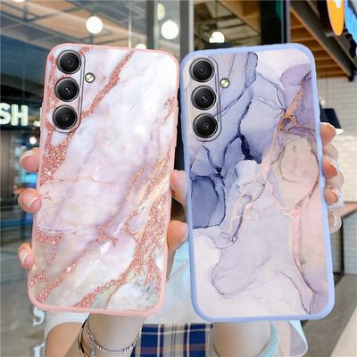 Mermer Desenli Yumuşak Silikon Kılıf Samsung A55 M35 S24 FE Xiaomi Redmi Note 13 Pro iPhone Huawei Honor Realme Kamera Koruyucu Darbeye Dayanıklı Kılıf