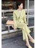 Classic Slim H-Shape Avocado Green Blazer
