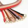 Simple and Versatile Multi-color Women's Thin Belt Fresh and Sweet Dress Decorative Oval Button PU Belt