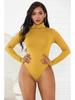 Women's Sexy Slim-Fit High Neck Bodysuit - 13 Colors, Long Sleeve, Solid Color, Winter Jumpsuit