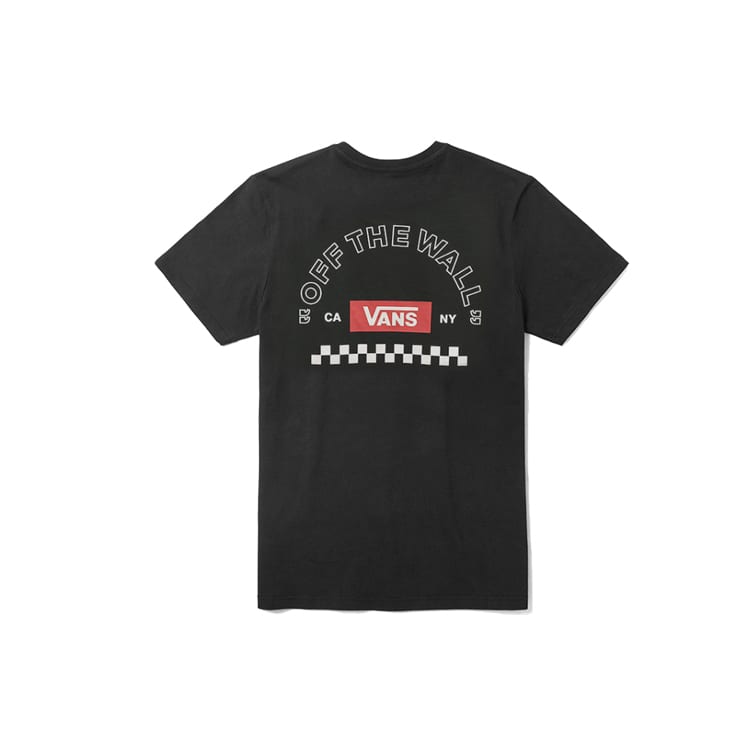 Vans AP Redbox Checker T Shirts Men's Crew Neck Moderate Straight Fit VN0A48ATBLK