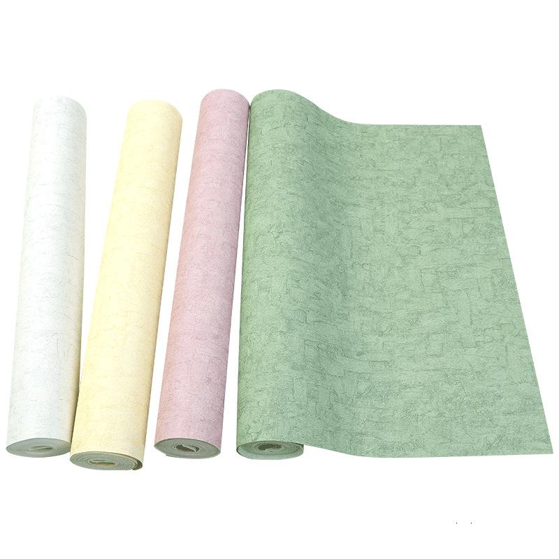 Modern Minimalist 3d Diatom Mud Wallpaper Bedroom Living Room  Solid Color Light Green Non-self-adhesive Nordic Style Wallpaper