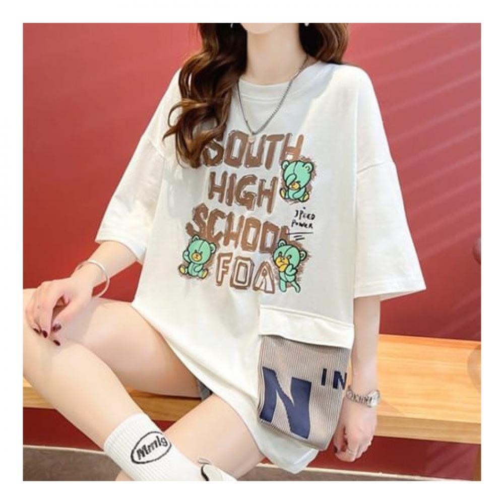 Navava Casual PrinT Loose FiT T shirT nT1890