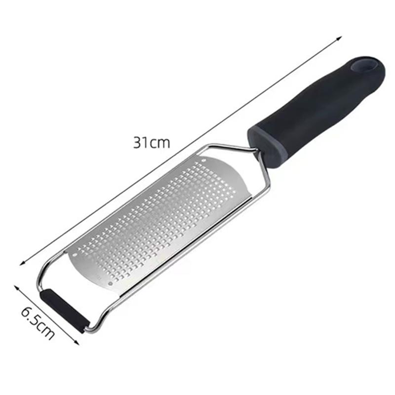 Lemon Zester & Cheese Grater - Parmesan Cheese, Lime, Ginger, Garlic, Chocolate, Vegetables & Fruits - Kitchen Tools