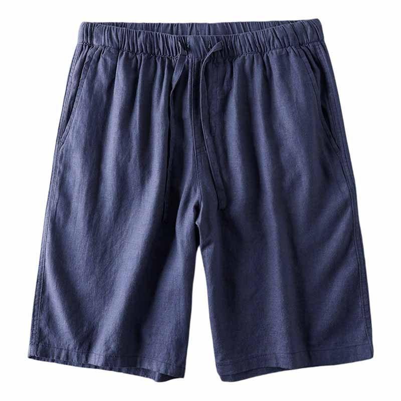 Cut Label Summer Thin Loose Men's Clothing Middle Pants Linen