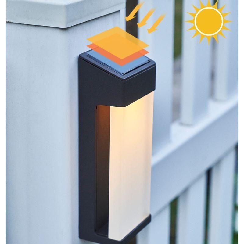 Elegant Vintage Solar Wall Light For Outdoor Patios Gardens Warm White Lighting