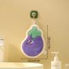 Cute Hand Towel Cartoon Wipe Handkerchief Rag  Vegetable Shape  Towels for Kitchen Bathroom KidsHanging Towel Soft Dish Cloth
