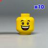 Custom Build Bricks Printed Head Face Expression 4cm Action Figure Body Part DIY Educational Toy Creating Bricks Toysets Ideal For Youngsters Gift