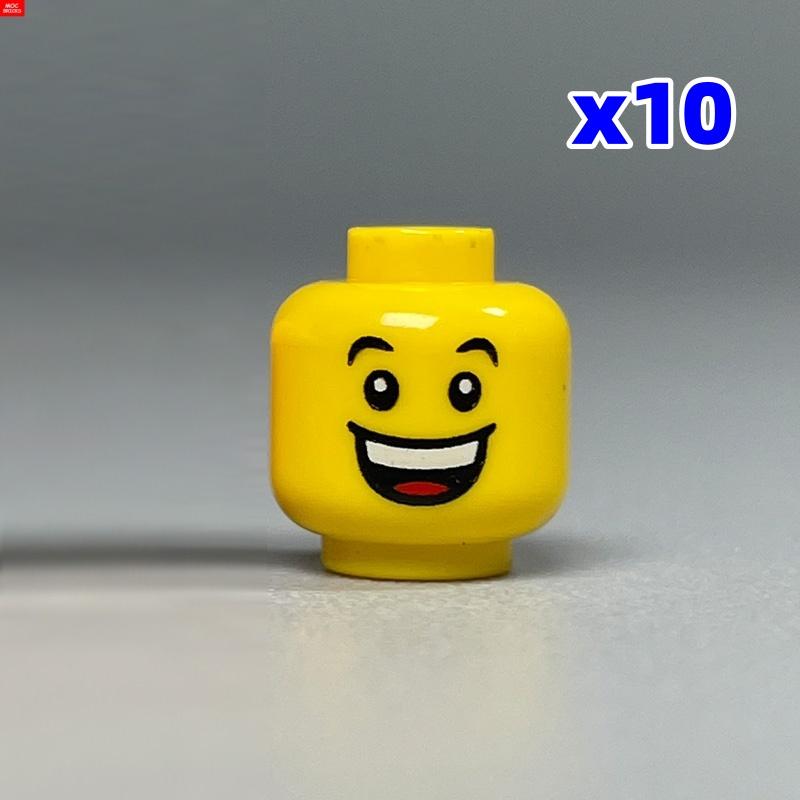 Custom Build Bricks Printed Head Face Expression 4cm Action Figure Body Part DIY Educational Toy Creating Bricks Toysets Ideal For Youngsters Gift