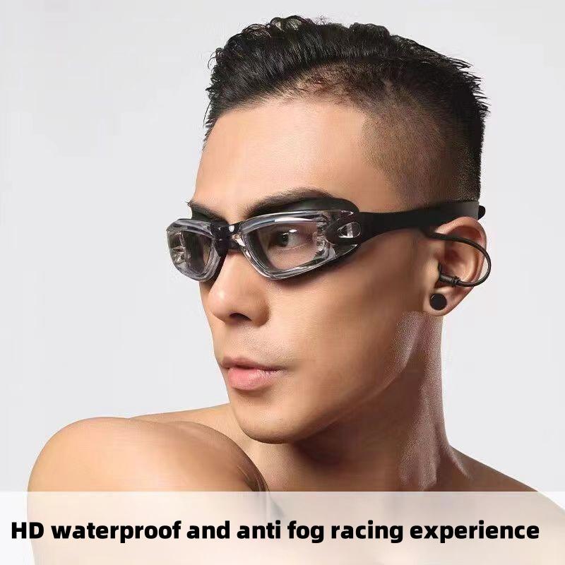 Swimming Goggles Men and Women ProfessionaPool Glasses Adults Anti Fog UV Diving Goggles Waterproof Swim Eyewear withEarplug