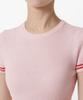 MUSINSA STANDARD WOMAN Women'S Ribbed Mini Boucle Tipping Short Sleeve Knit [Pink]
