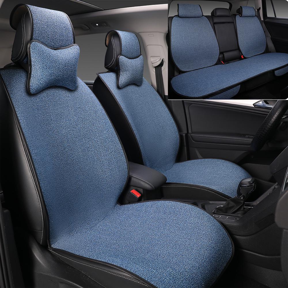 Universal Cotton Linen Car Seat Cushion for Buick Excelle, Regal, LaCrosse, Excelle GT, Encore - All Seasons.