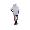 Nike Sportkleding Comfortabel Mode Veelzijdig Casual T-shirt met Korte Mouwen Regular Top Dames Wit Paars IB7565-051