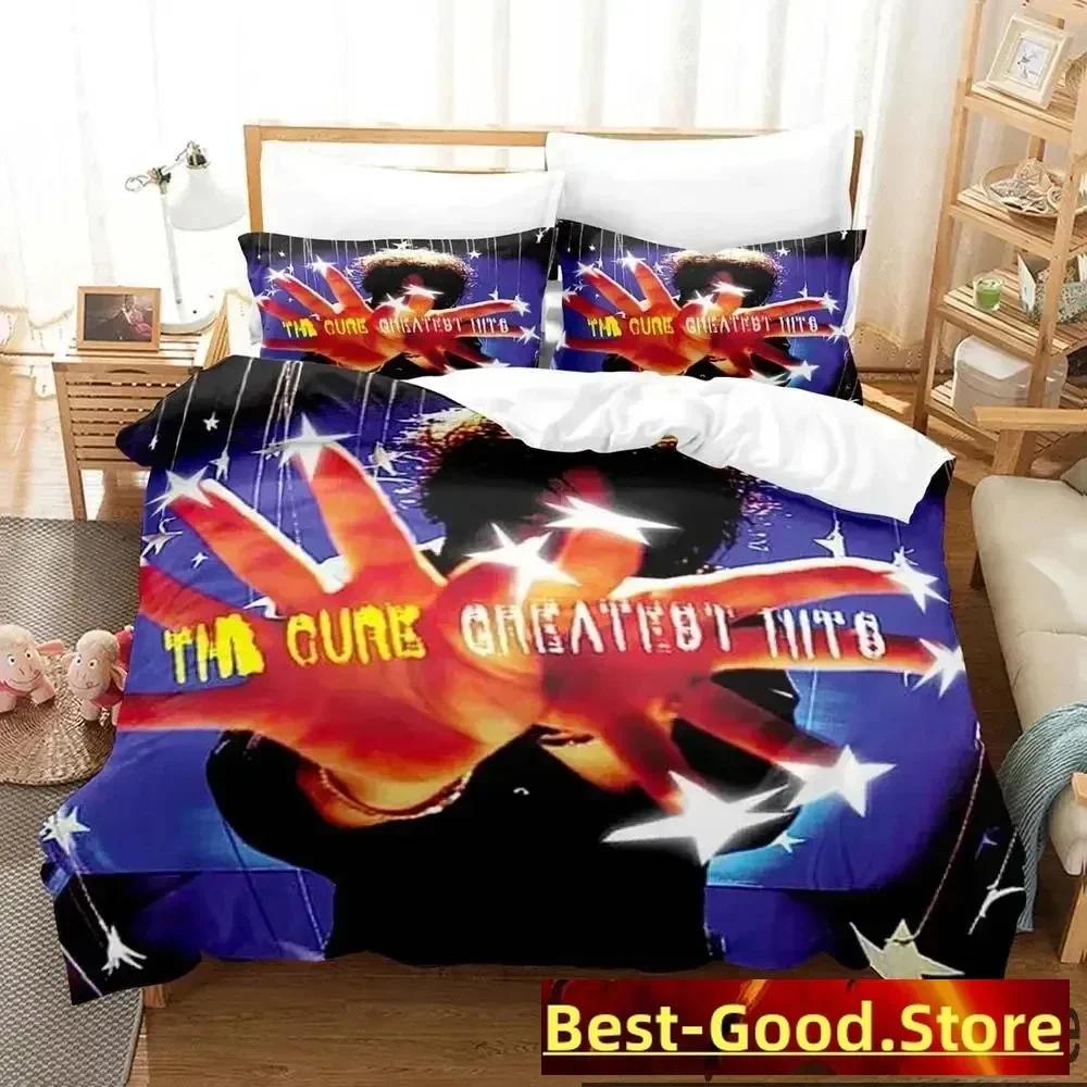 

The Cure Band Bedding Set Duvet Cover Bed Set Quilt Cover Pillowcase Comforter King Queen Size Boys Adult Bedding Set EU Single(135*200cm)3pcs