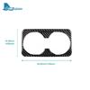 Real Soft Carbon Fiber Sticker For Kia Stinger      LHD RHD Car Rear Seat Water Cup Interior Accessories