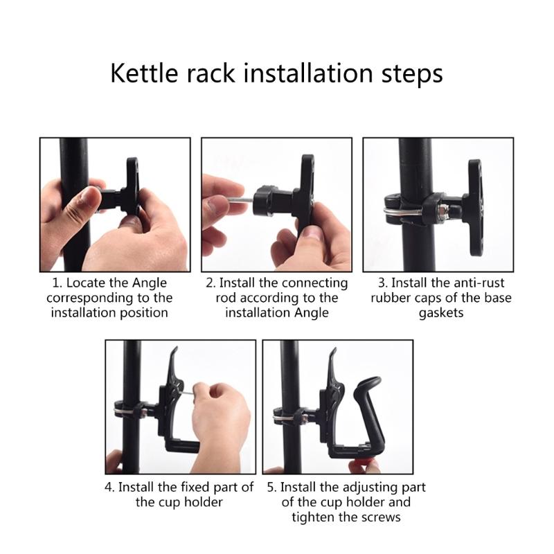 Bicycles Bottle Cage Brackets Adjustable Motorcycle Handlebar Drink Cup Holder