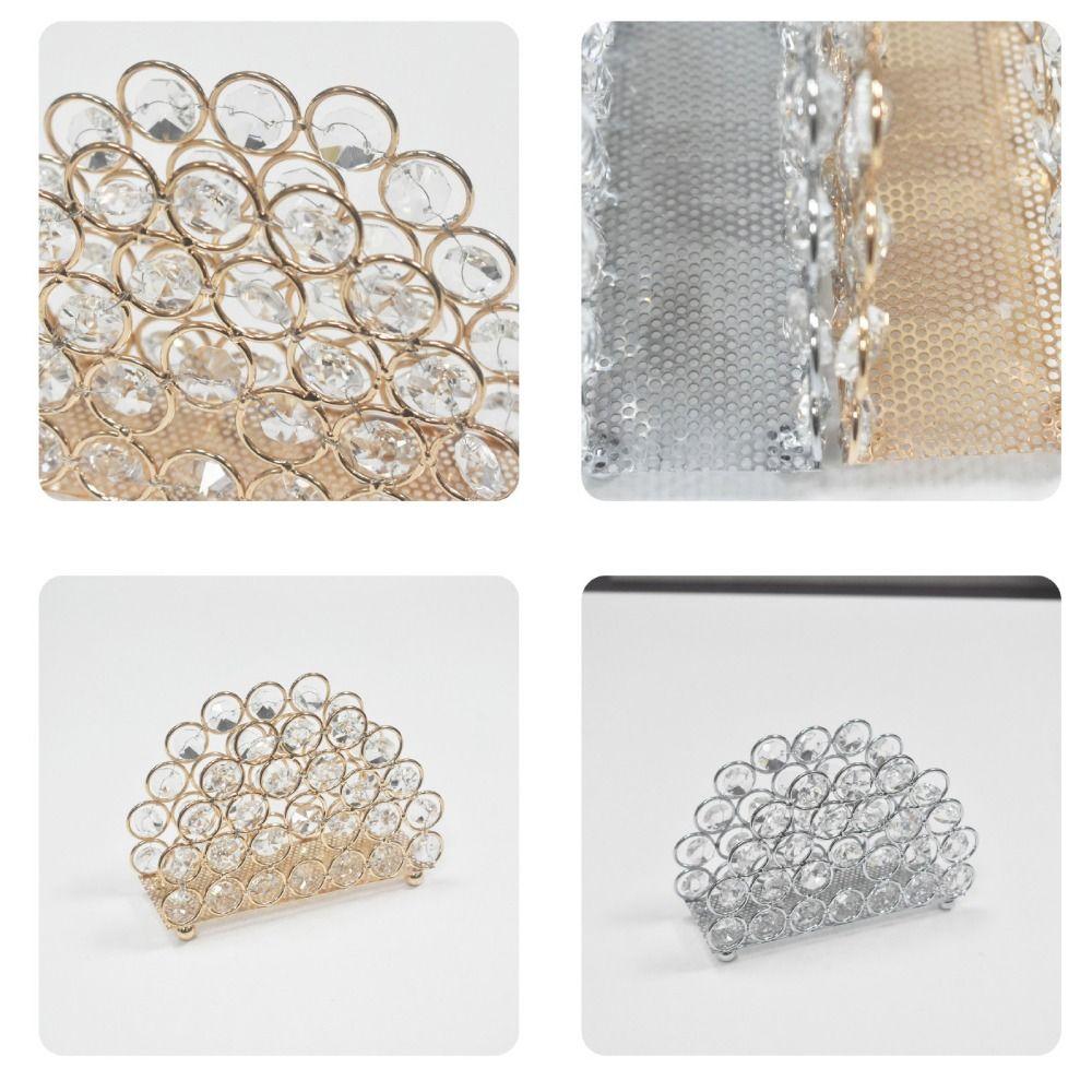 Elegant Crystal Napkin Holder Luxury Tissue Dispenser Practical Tissue Holder  Home Decor
