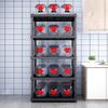 Multi-Layer Kitchen Storage Rack: Microwave & Pot Holder with Shelves