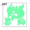 Spooky Night Atmosphere Decor Halloween Glow in The Dark Wall Stickers, Luminous Ghost Hand And Bat Removable PVC Stickers Decals, Horror Theme