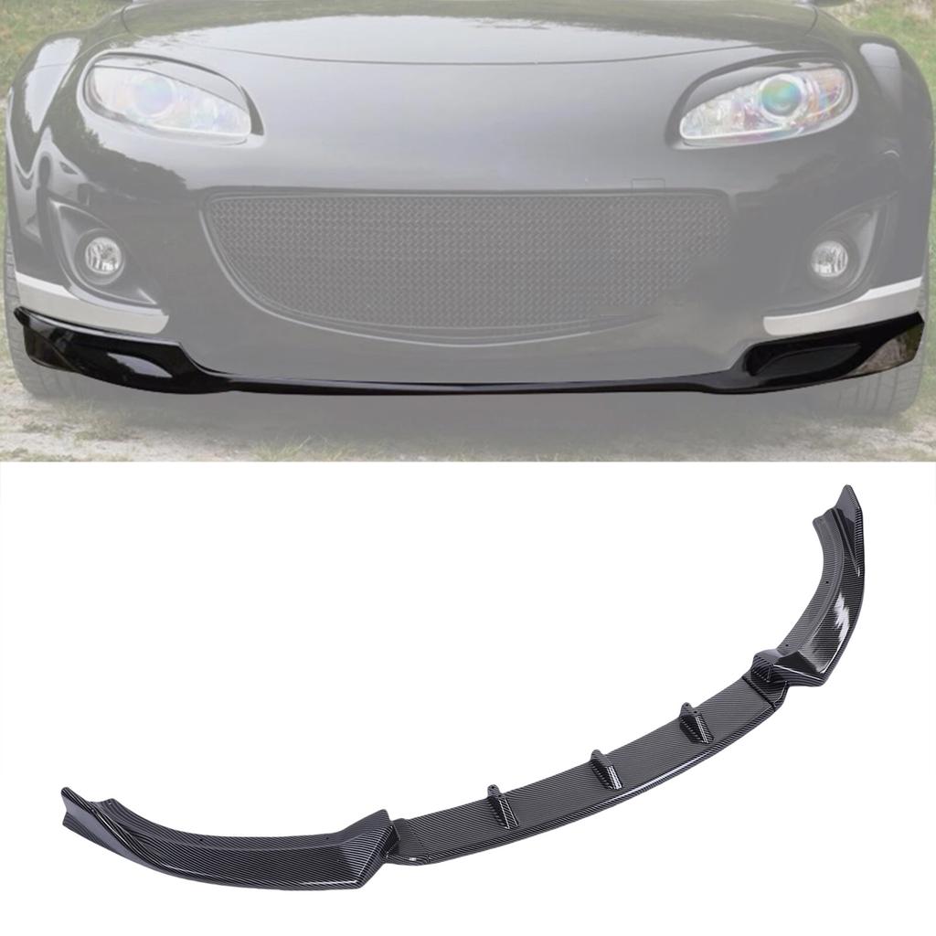 Front Bumper Lip Spoiler Bumper Splitter Diffuser Protector Body Kit Replacement for   MX-5 Miata NC 2009-2015