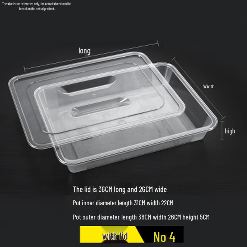 Acrylic Transparent Rectangular Food Display Tray