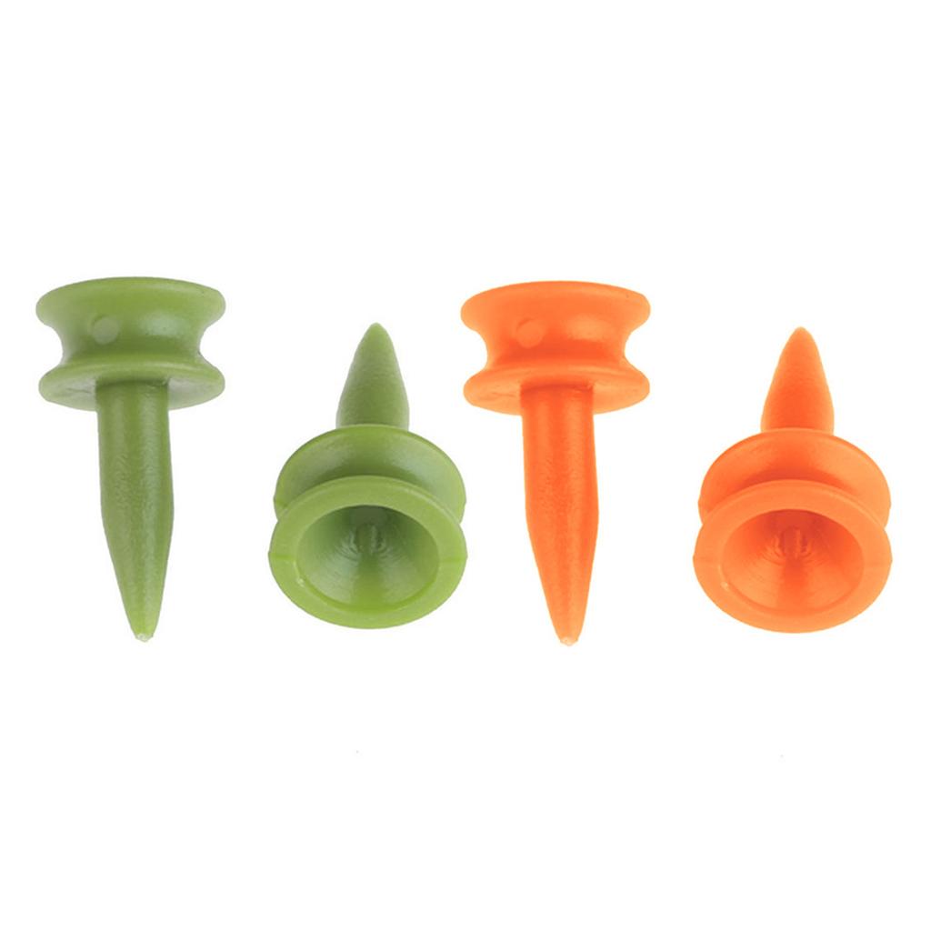 100Pcs 25mm Plastic Castle Golf Tees Sports Double Deck Golf Tees Replacement Short Golf Tees for Golfer Easy To Use