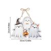 Creative Halloween Theme Spooky Ghost Paper Door Hanging Sign Front Door Porch Window Indoor Outdoor Party Scene Decor
