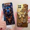 For Samsung Galaxy A12 Case F12 M12 Stylish Butterfly Painted Cover Silicone Case For Samsung A12 M 12 Galaxy M12 F12 Soft Shell