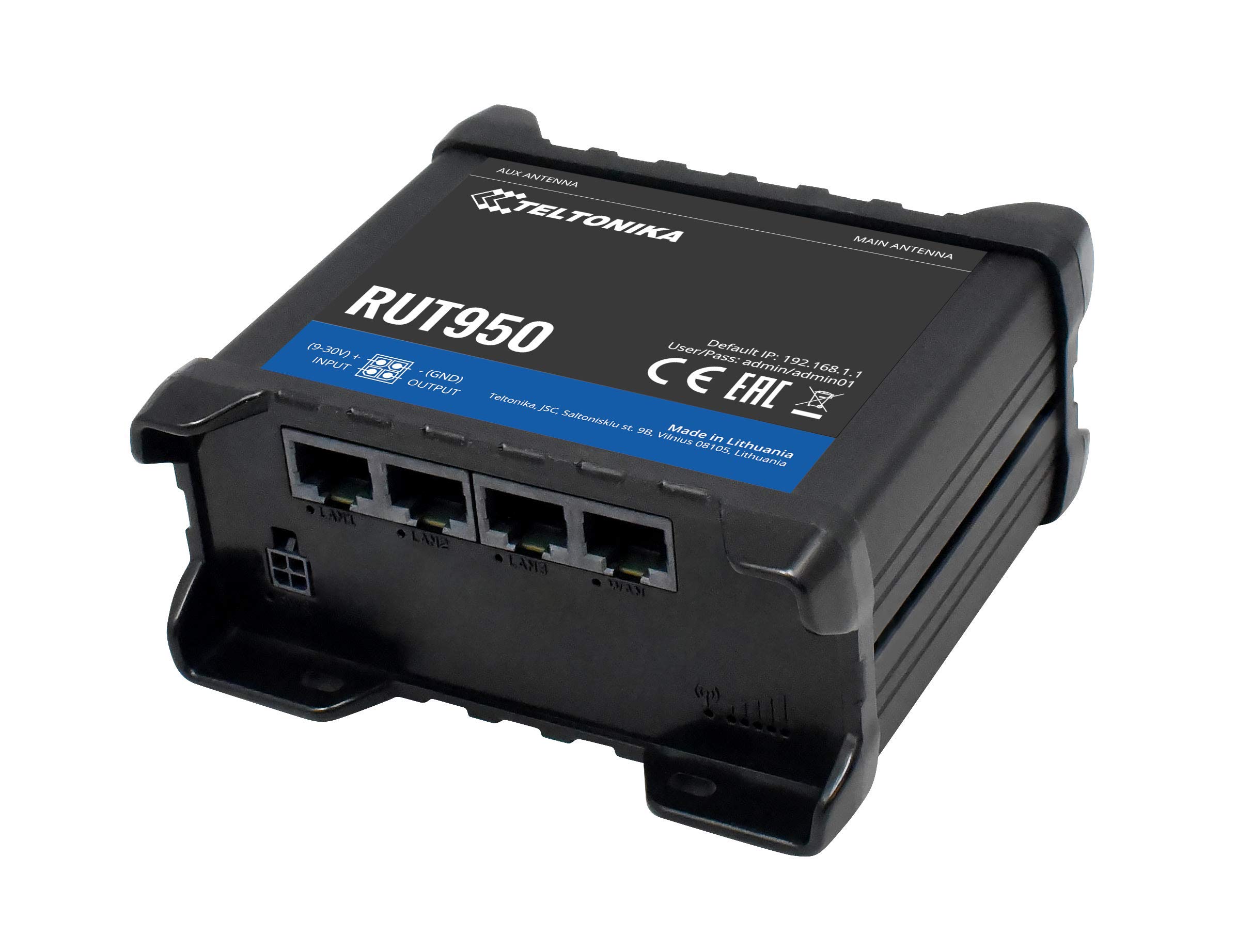 

TELTONIKA RUT951 WiFi Dual SIM SIM CAT4 to 150 WAN Remote monitoring and SMS OpenWrt Linux access cellular router [Продукція дистриб’ютора] LTE/4G (2