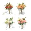 Bridal Bouquets Artificial Rose Flower Wedding Bridal Bouquets for Wedding Ceremony Decorations Party Table Centerpieces