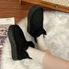 Schneestiefel für Damen Winter Fellintegrierte Kurze Stiefel mit Dickem Fleece für Wärme Schnee Baumwollschuhe Brotschuhe