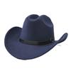 New European and American one-word woolen hat Western cowboy hat Top hat Men's and women's hats Travel jazz hat
