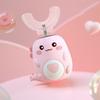 Kids U-Shaped Electric Toothbrush IPX7 Waterproof 2 Modes Adjustable 360 Degrees Cleaning Cartoon Dinosaur Toddlers Boys Girls Rechargeable Toothbrush