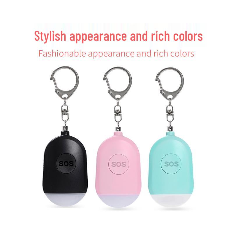 Portable Outdoor Self-Defense Alarm with LED Light for Women's Nighttime Safety