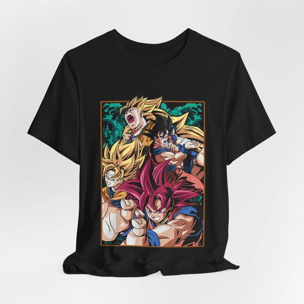 Графическая футболка Dragon Ball Goku, Аниме-футболка, Унисекс аниме-футболка, Фан Dragon Ball S
