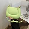 Women Simple Solid Color Crossbody Bags Underarm Bag Shoulder Bag Messenger Bag