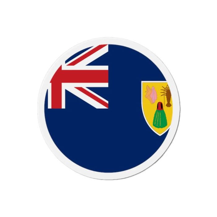 Aimant Rond - Multicolore - Îles Turques-et-Caïques - 6 Cm - 50 Pièces - Résine Synthétique