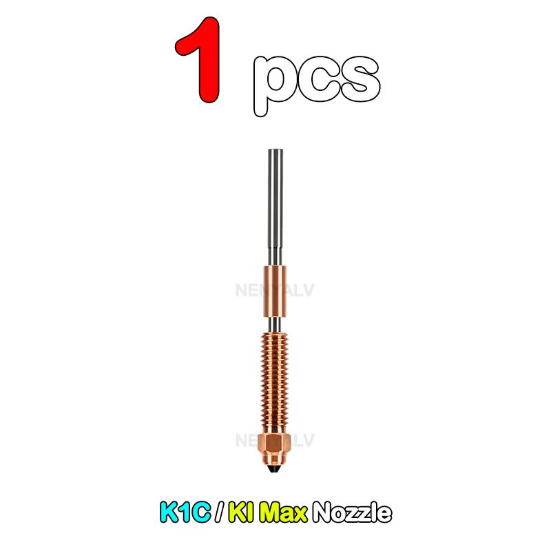 For Creality K1 Max K1C K2 SE Ender-3 V3 Quick-Swap Nozzle 0.2/0.4/0.6/0.8mm Hardened Steel Nozzle Upgraded High-Speed Printing