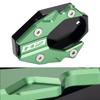 MotHeartCNC Motorcycle Side Stand Enlarger for Z H2 (2020-2024) and Z H2 SE (2021-2024) (Green)