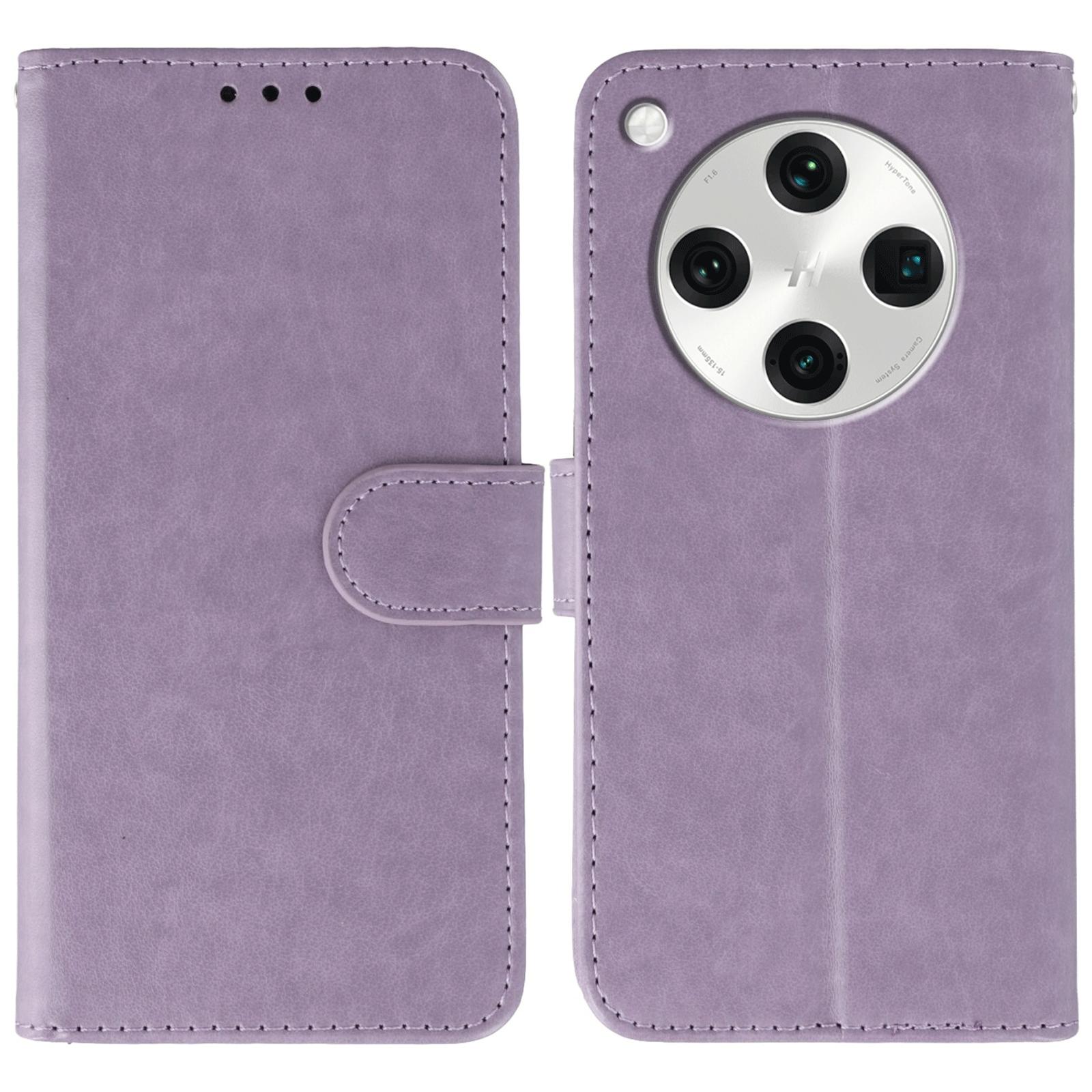 

Чохол-книжка з ПУ шкіри для Oppo Find X8 Pro 5G з ремінцем Purple