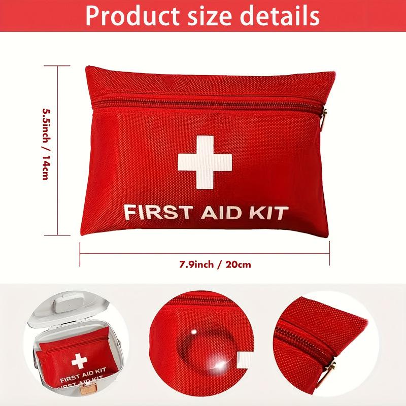 Portable Car First Aid Kit - Vehicle Emergency Supplies Bag Standard